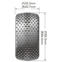 Louise R/C - E-Hornet 1/10 4WD Front Buggy Tire, Soft, Mounted on White Rim, for Kyosho 12mm Hex