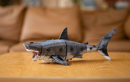 Make Bug - Great White Shark 3D Kraft Paper Puzzle - Hobby Recreation Products