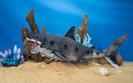 Make Bug - Great White Shark 3D Kraft Paper Puzzle - Hobby Recreation Products
