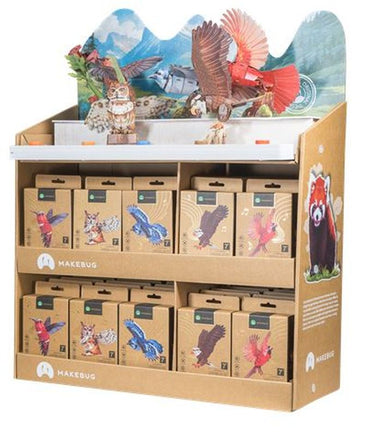 Make Bug - Sky Echo Merchandiser with 50 Birds - Hobby Recreation Products