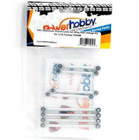 Power Hobby - Aluminum Suspension Link Set, for Traxxas TRX-4, Silver
