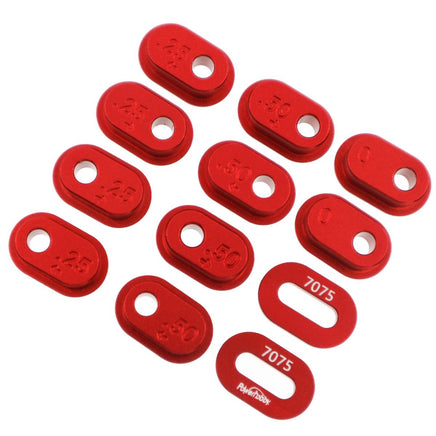 Power Hobby - 7075 Aluminum Chain TensionAdjuster Set, Red, Losi Promoto MX - Hobby Recreation Products