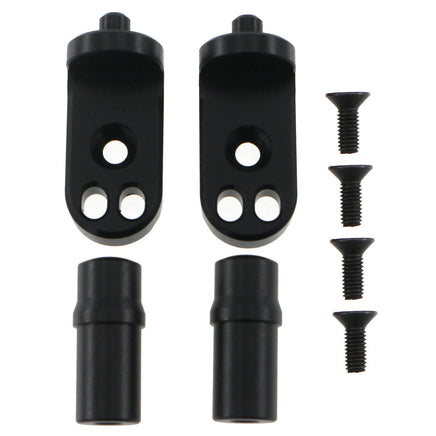 Power Hobby - 7075 Aluminum Foot Pegs Set, Black, Losi Promoto MX - Hobby Recreation Products