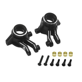 Power Hobby - 7075 Aluminum Front Hub / Knuckle Arms Black, for Traxxas Mini Maxx - Hobby Recreation Products