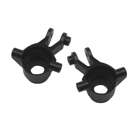 Power Hobby - 7075 Aluminum Front Hub / Knuckle Arms Black, for Traxxas Mini Maxx - Hobby Recreation Products