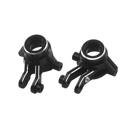 Power Hobby - 7075 Aluminum Front Hub / Knuckle Arms Black, for Traxxas Mini Maxx - Hobby Recreation Products