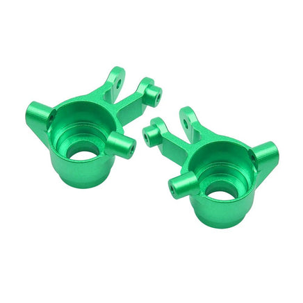 Power Hobby - 7075 Aluminum Front Hub / Knuckle Arms Green, for Traxxas Mini Maxx - Hobby Recreation Products
