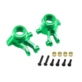 Power Hobby - 7075 Aluminum Front Hub / Knuckle Arms Green, for Traxxas Mini Maxx - Hobby Recreation Products
