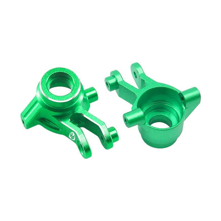 Power Hobby - 7075 Aluminum Front Hub / Knuckle Arms Green, for Traxxas Mini Maxx - Hobby Recreation Products