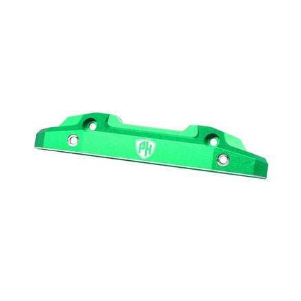 Power Hobby - 7075 Aluminum Rear Bumper Green, for Traxxas Mini Maxx - Hobby Recreation Products