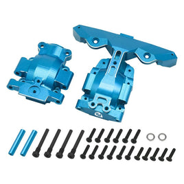 Power Hobby - 7075 Aluminum Rear Gearbox Blue, for Traxxas Mini Maxx - Hobby Recreation Products