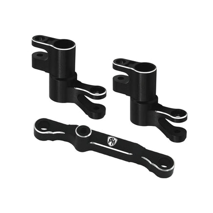 Power Hobby - 7075 Aluminum Steering / Bellcrank Black, for Traxxas Mini Maxx - Hobby Recreation Products
