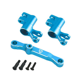 Power Hobby - 7075 Aluminum Steering / Bellcrank Blue, for Traxxas Mini Maxx - Hobby Recreation Products