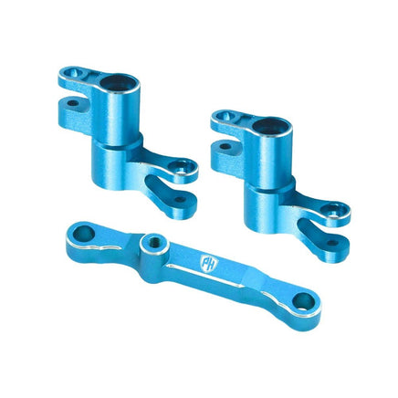 Power Hobby - 7075 Aluminum Steering / Bellcrank Blue, for Traxxas Mini Maxx - Hobby Recreation Products