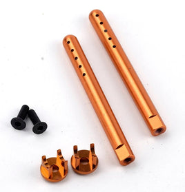 Power Hobby - Aluminum Front Body Mounts Orange, HPI RS4 Sport3 - Hobby Recreation Products
