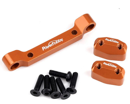 Power Hobby - Aluminum Front Pivot Block Orange, HPI RS4 Sport3 - Hobby Recreation Products
