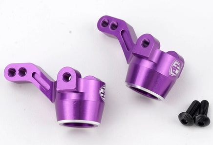 Power Hobby - Aluminum Front Steering Knuckles Purple, HPI RS4 Sport3 - Hobby Recreation Products
