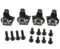 Power Hobby - Aluminum Lower 4 - Link Mount Set, Black, for Losi Mini LMT - Hobby Recreation Products