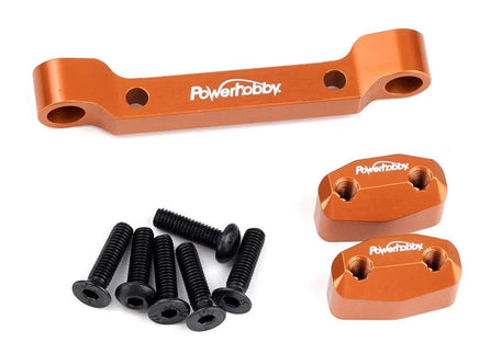 Power Hobby - Aluminum Rear Pivot Block Orange, HPI RS4 Sport3 - Hobby Recreation Products