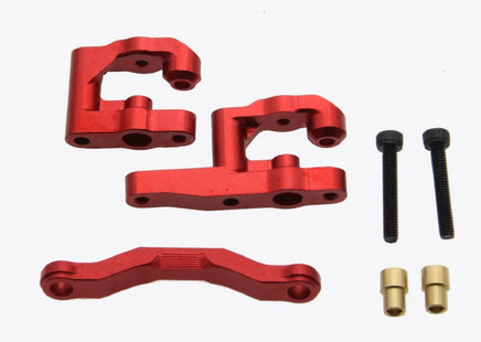 Power Hobby - Aluminum Steering Arm, Red, for Arrma Grom - Hobby Recreation Products