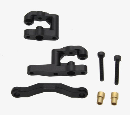 Power Hobby - Aluminum Steering Set, Black, for Arrma Grom - Hobby Recreation Products