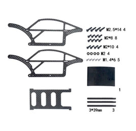 Power Hobby - Carbon Fiber Chassis Frame Kit for 1/18 Traxxas TRX-4M - Hobby Recreation Products