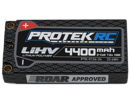 Protek R/C - 2S 130C Low IR Si - Graphene+ HV ULCG Shorty LiPo Battery (7.6V/4400mAh) w/5mm Connectors - Hobby Recreation Products