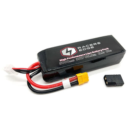 Racers Edge - 5000mAh 3S 11.1V 60C Soft Pack Lipo Battery, XT60 Plug with TRX Adapter - Hobby Recreation Products