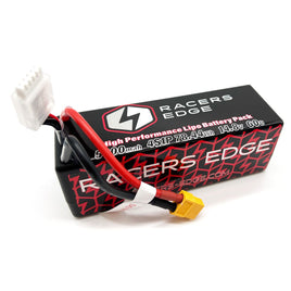 Racers Edge - 5300mAh 4S 14.8V 60C Hard Case Lipo Battery with XT60 Connector - Hobby Recreation Products
