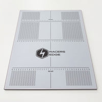 Racers Edge - Pit Set Up Board for 1/10, 1/8 Buggy & On Road Car, 400x480mm, Extra Lighweight with Plastic Decal - Hobby Recreation Products