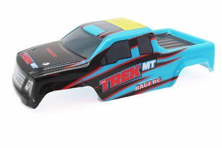 Rage R/C - Printed Body (Black/Blue); Mini Trek MT - Hobby Recreation Products