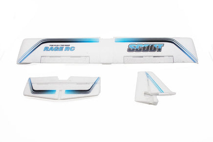 Rage R/C - Printed Main Wing and Tail Set; Scout - Hobby Recreation Products
