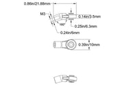 RC4WD - M3 Short Bent Plastic Rod End (20x) - Hobby Recreation Products