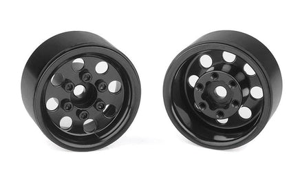 RC4WD - Stamped Steel 1.0" Pro8 Beadlock Wheels, Black - Hobby Recreation Products
