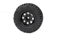 RC4WD - Stamped Steel 1.0" Pro8 Beadlock Wheels, Black - Hobby Recreation Products