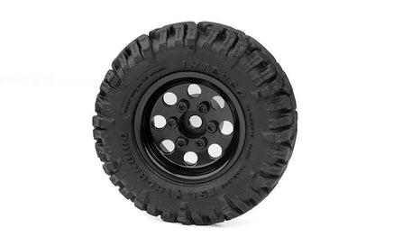 RC4WD - Stamped Steel 1.0" Pro8 Beadlock Wheels, Black - Hobby Recreation Products