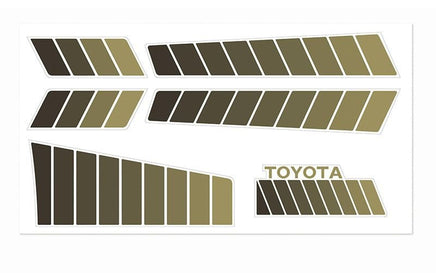 RC4WD - Toyota 84 - 85 Body Decals (Brown) - Hobby Recreation Products