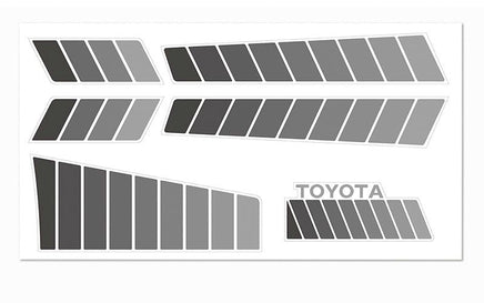 RC4WD - Toyota 84 - 85 Body Decals (Grey) - Hobby Recreation Products