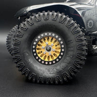 Reef's RC - Brass 1.9 "Shield" Wheel Face (2) - Hobby Recreation Products