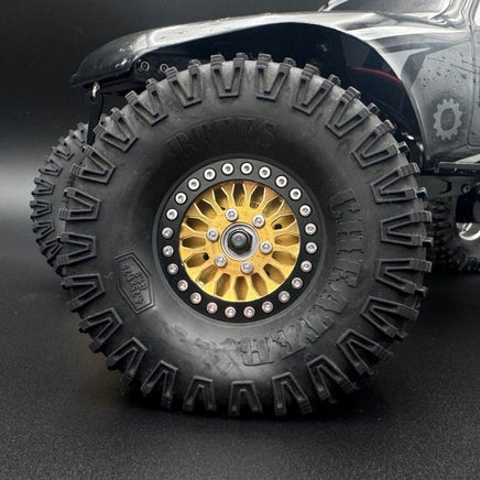 Reef's RC - Brass 1.9 "Shield" Wheel Face (2) - Hobby Recreation Products