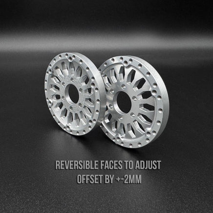 Reef's RC - Shield 1.9 Beadlock Wheels w/ Reef Hubs & Rings (2pk) - Hobby Recreation Products