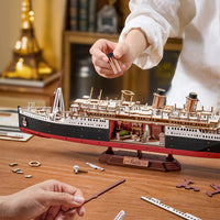 Robotime - 1912 Eternal Atlantic Voyager (Titanic) 3D Wooden Puzzle - Hobby Recreation Products
