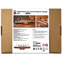 Robotime - 1912 Eternal Atlantic Voyager (Titanic) 3D Wooden Puzzle - Hobby Recreation Products