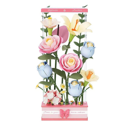Robotime - Blooming Bouquet Box DIY 3D Puzzle - Hobby Recreation Products