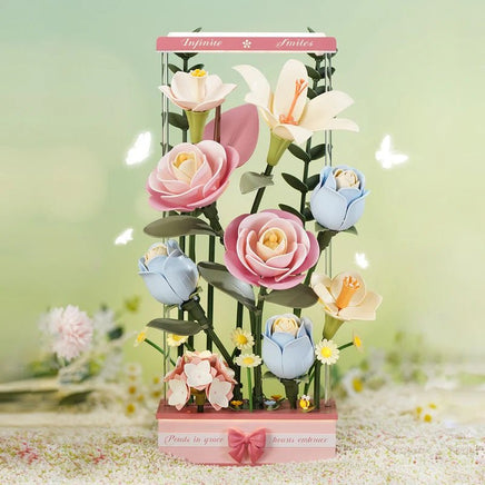 Robotime - Blooming Bouquet Box DIY 3D Puzzle - Hobby Recreation Products