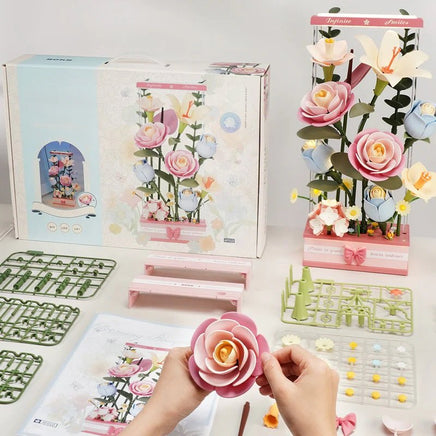 Robotime - Blooming Bouquet Box DIY 3D Puzzle - Hobby Recreation Products