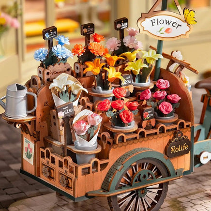 Robotime - Blossom Cart 3D Wooden Puzzle - Hobby Recreation Products