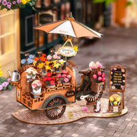 Robotime - Blossom Cart 3D Wooden Puzzle - Hobby Recreation Products