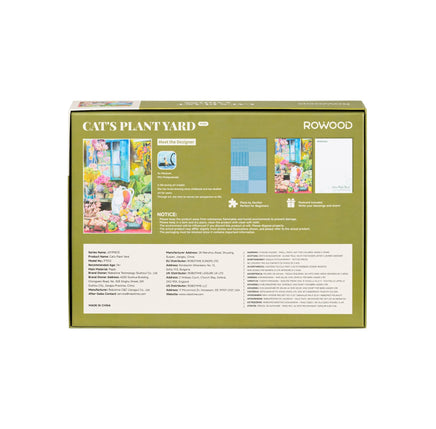 Robotime - Cat's Plant Yard Joypiece 1000 pc Puzzle - Hobby Recreation Products