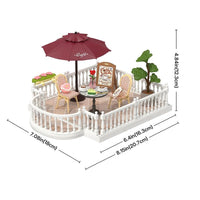 Robotime - Chic Cafe Terrace Super Creator Extension Pack - Hobby Recreation Products
